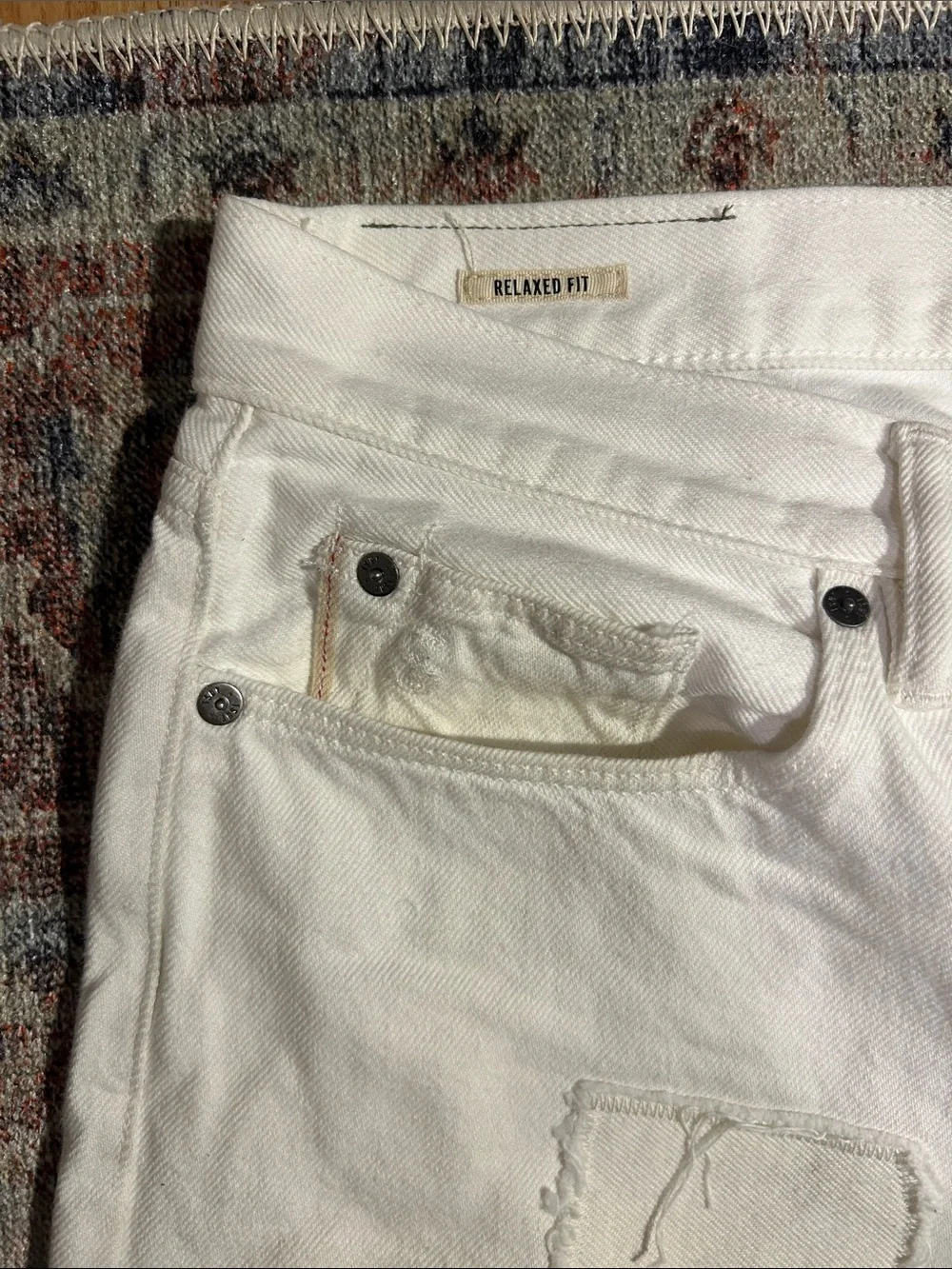 Distressed Relaxed Fit Denim